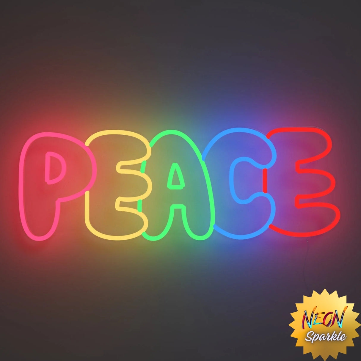 Peace Neon Sign - LED Wall Light Art Decor by Neon Sparkle