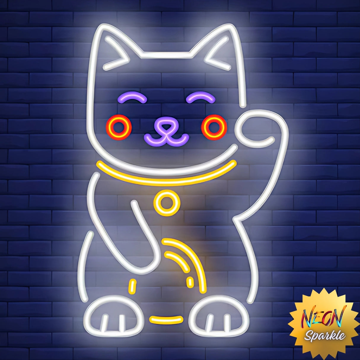 Cat Neon Sign - LED Wall Light Decor for Pet Lovers by Neon Sparkle