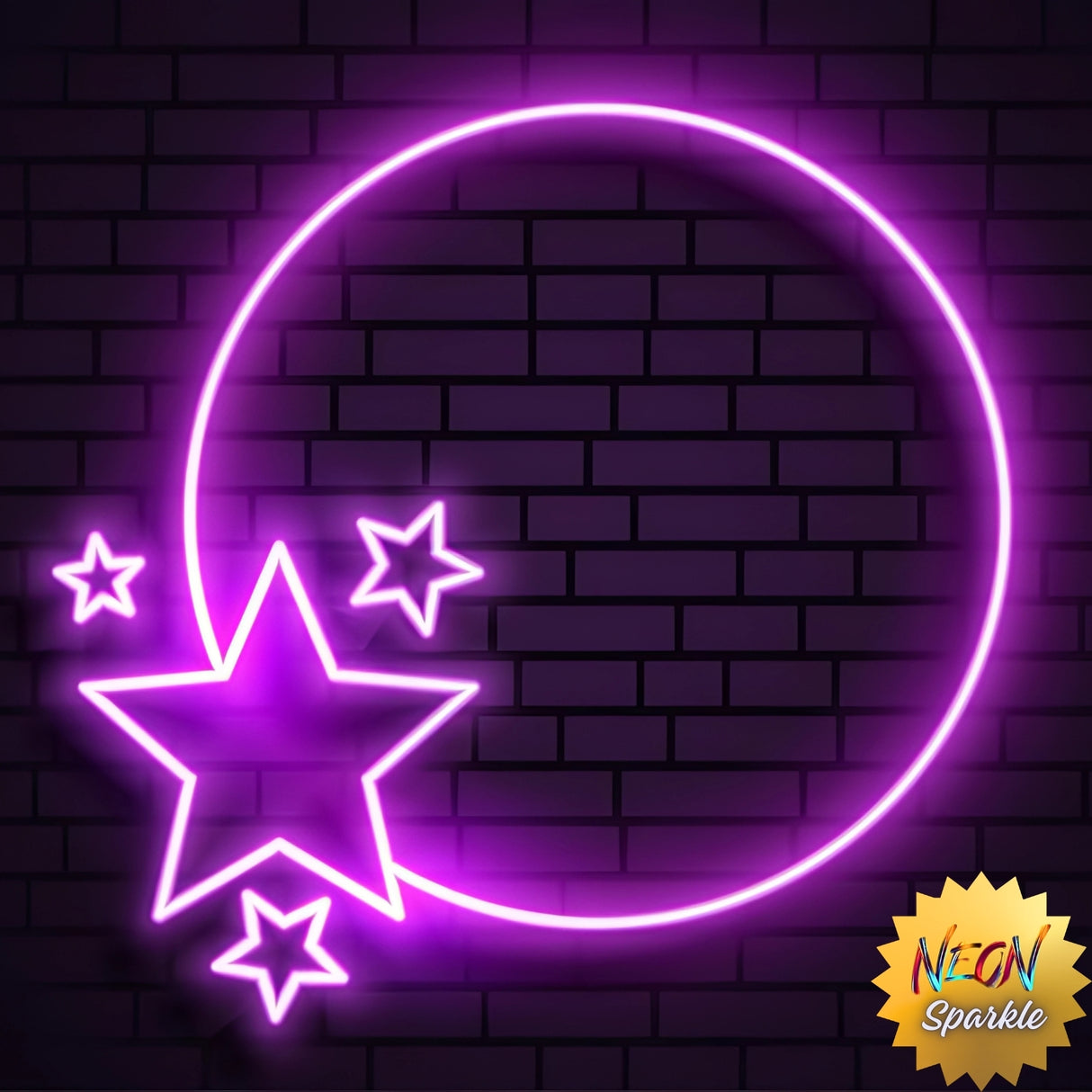 Stars Neon Light Sign - Aesthetic LED Wall Decor by Neon Sparkle