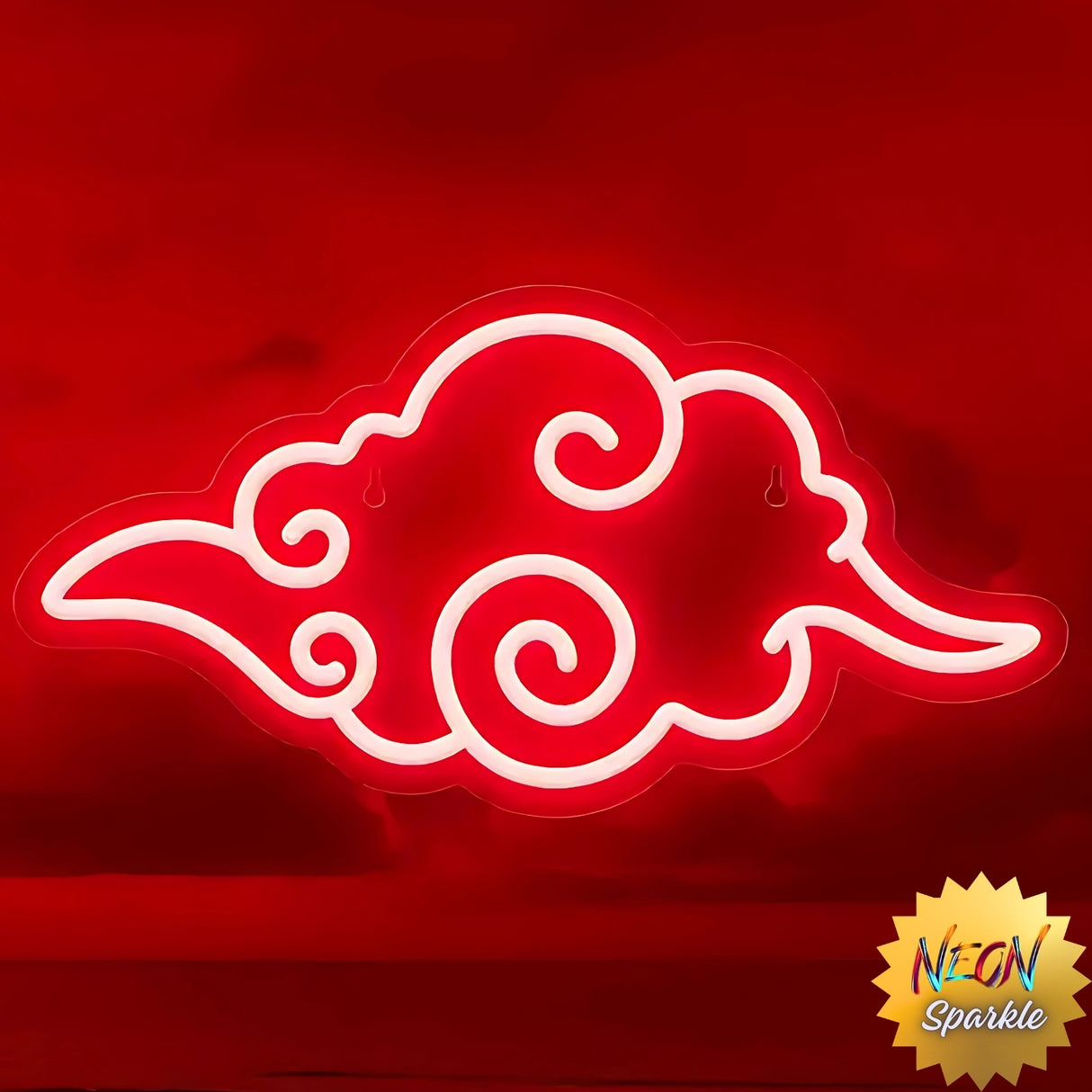 Akatsuki Anime Cloud Neon Sign - LED Wall Light by Neon Sparkle