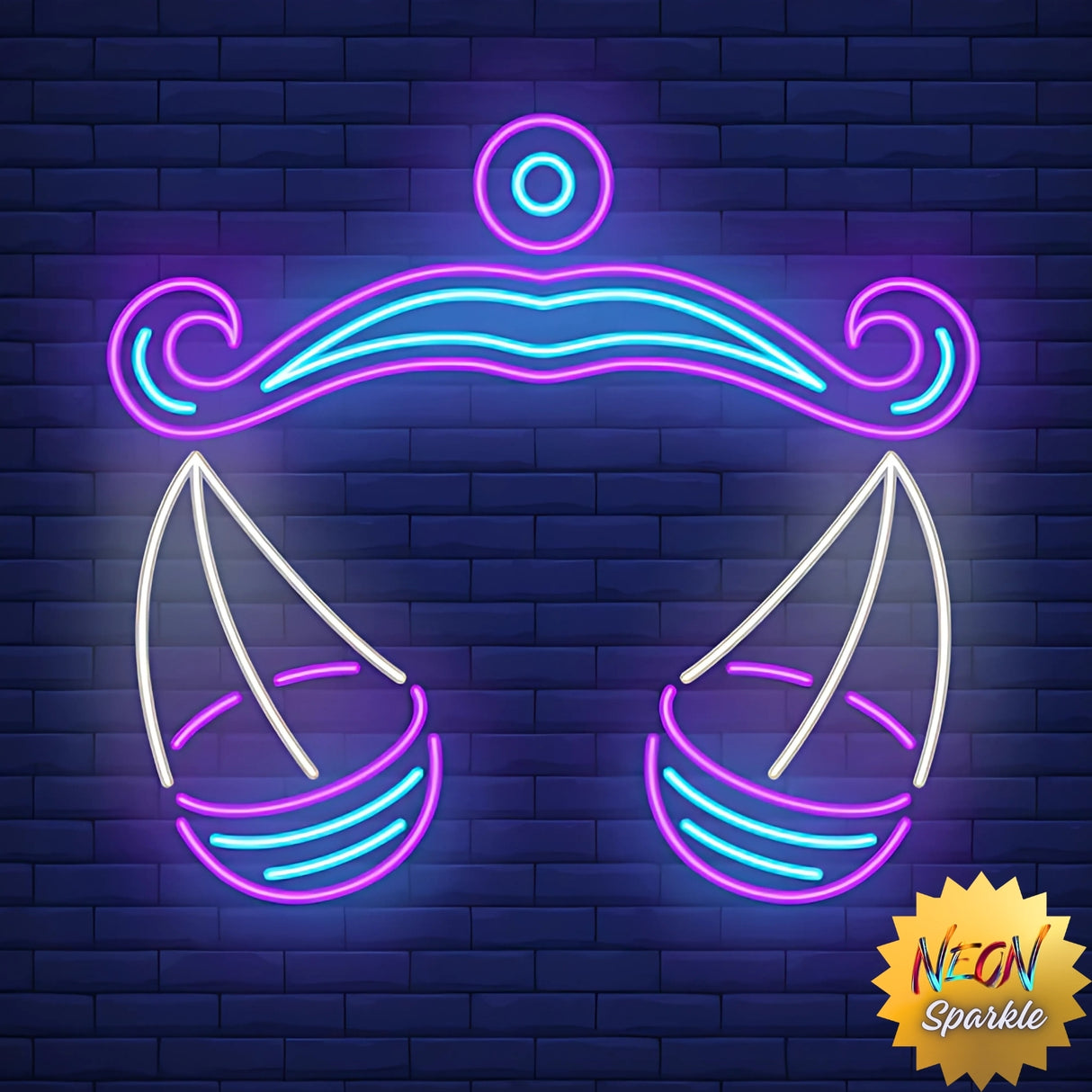 Libra Neon Sign - Zodiac LED Wall Light by Neon Sparkle
