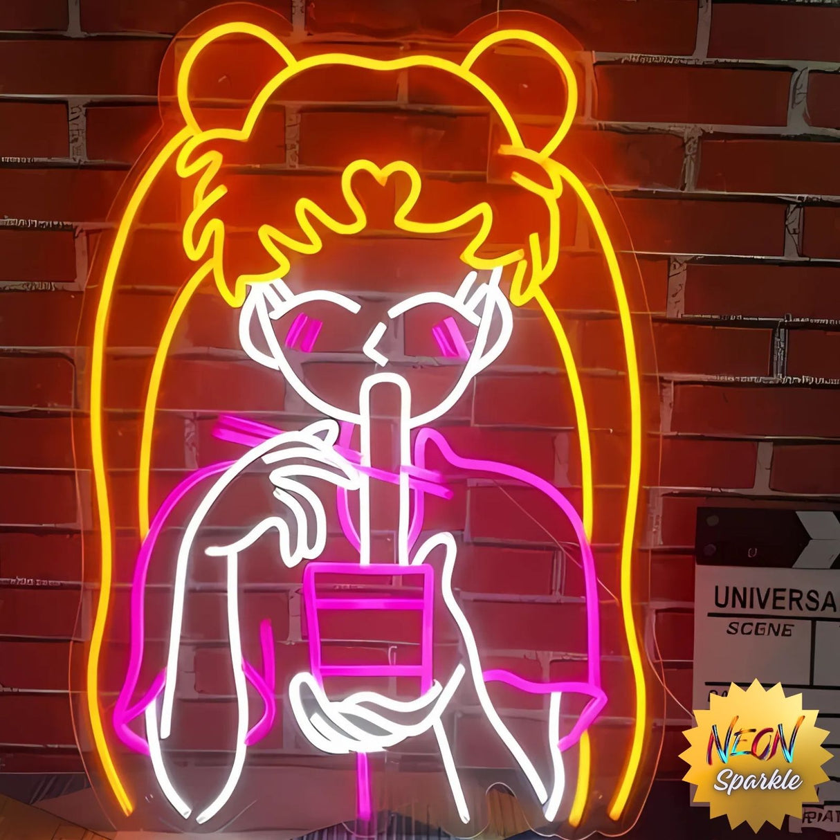 Sailor Moon Neon Sign by Neon Sparkle - Anime LED Wall Decor Light