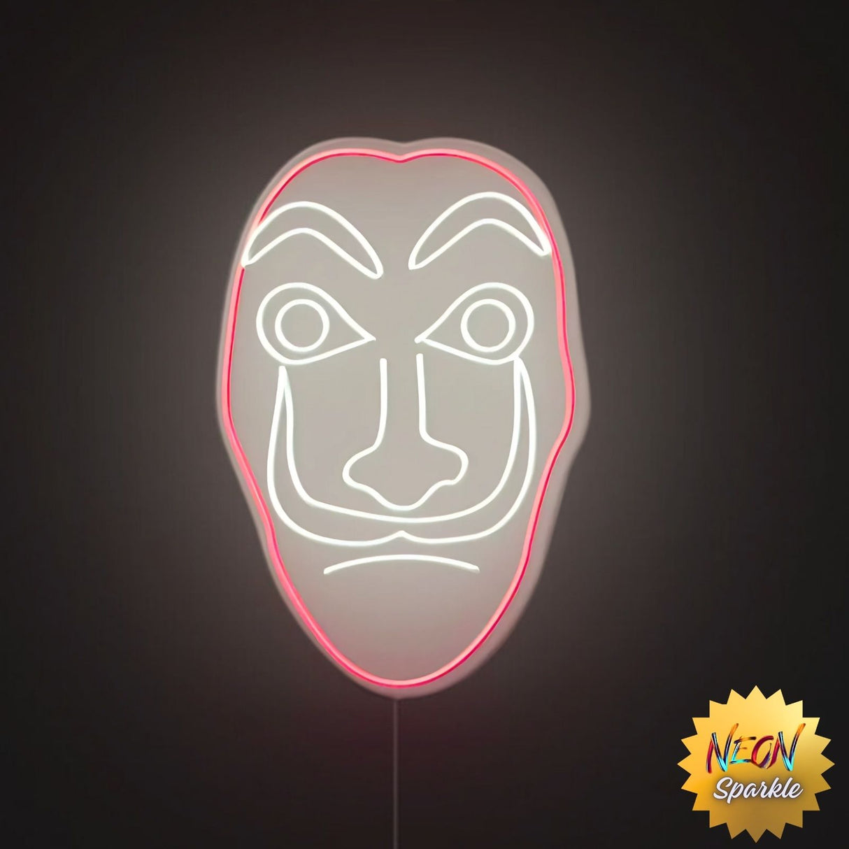 Dali Mask Neon Sign by Neon Sparkle - LED Wall Light for Home Decor