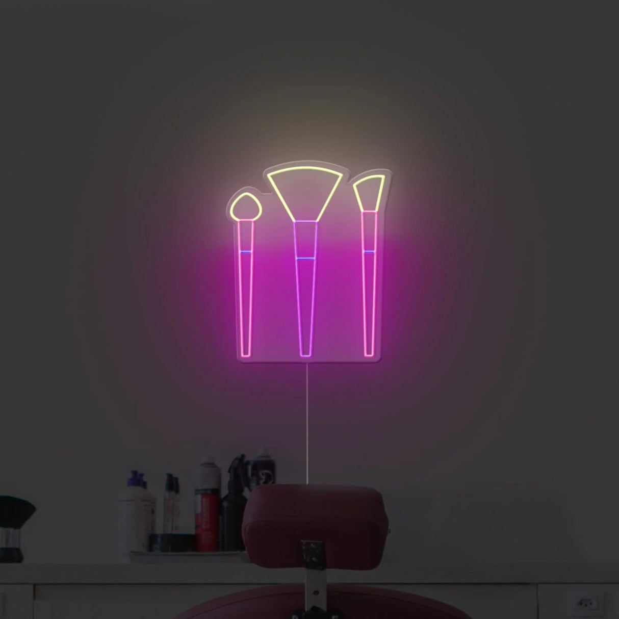 Makeup Brush Neon Sign