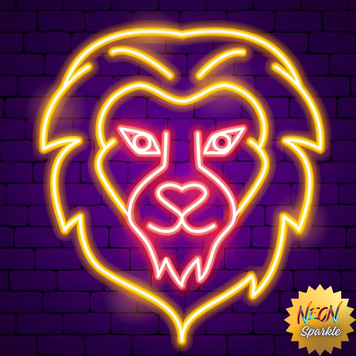 Leo Neon Sign - Bold Zodiac LED Wall Light by Neon Sparkle