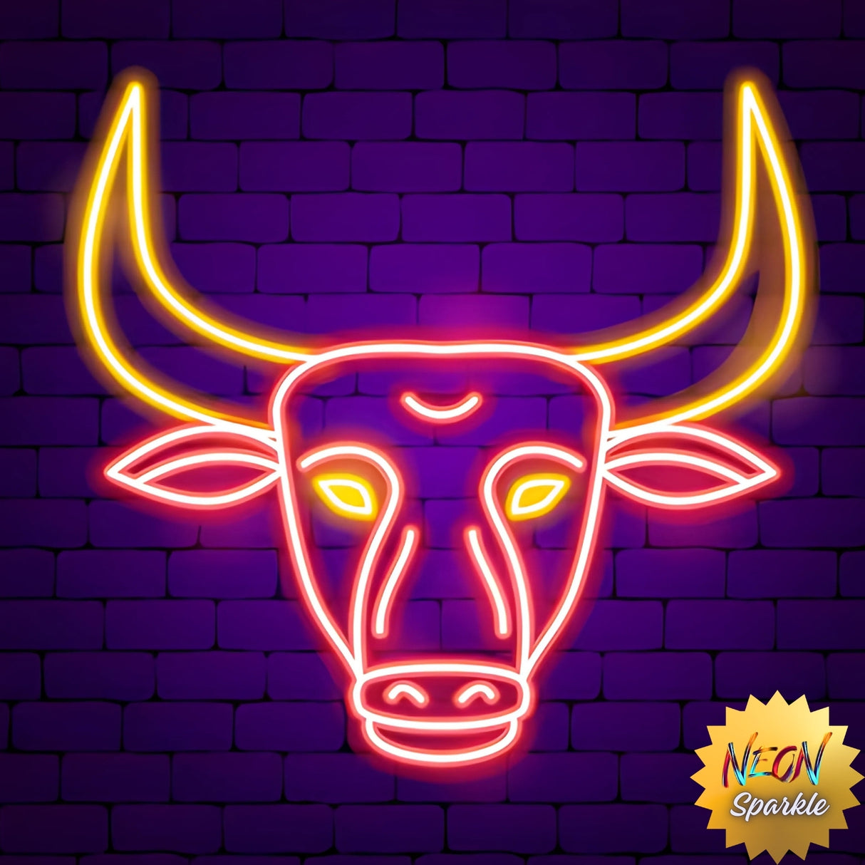 Taurus Neon Sign - Zodiac LED Wall Light by Neon Sparkle