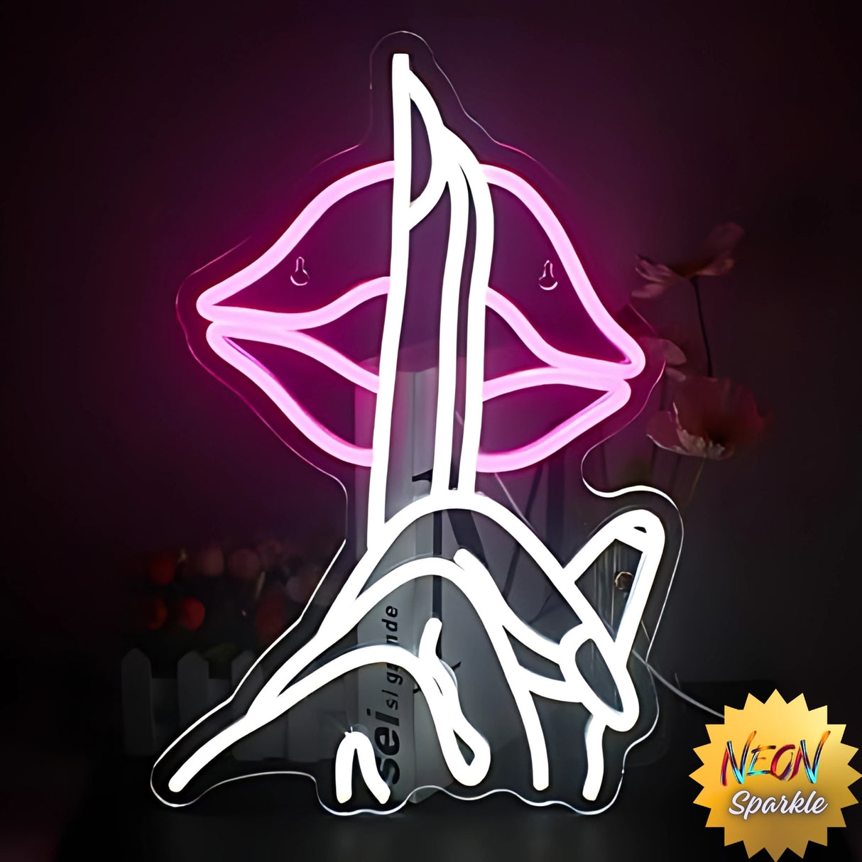 Shhh... Neon Sign - Cool Minimal LED Wall Light by Neon Sparkle