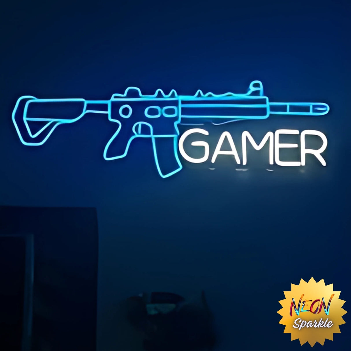 Gamer Neon Sign - LED Wall Light for Gaming Rooms by Neon Sparkle