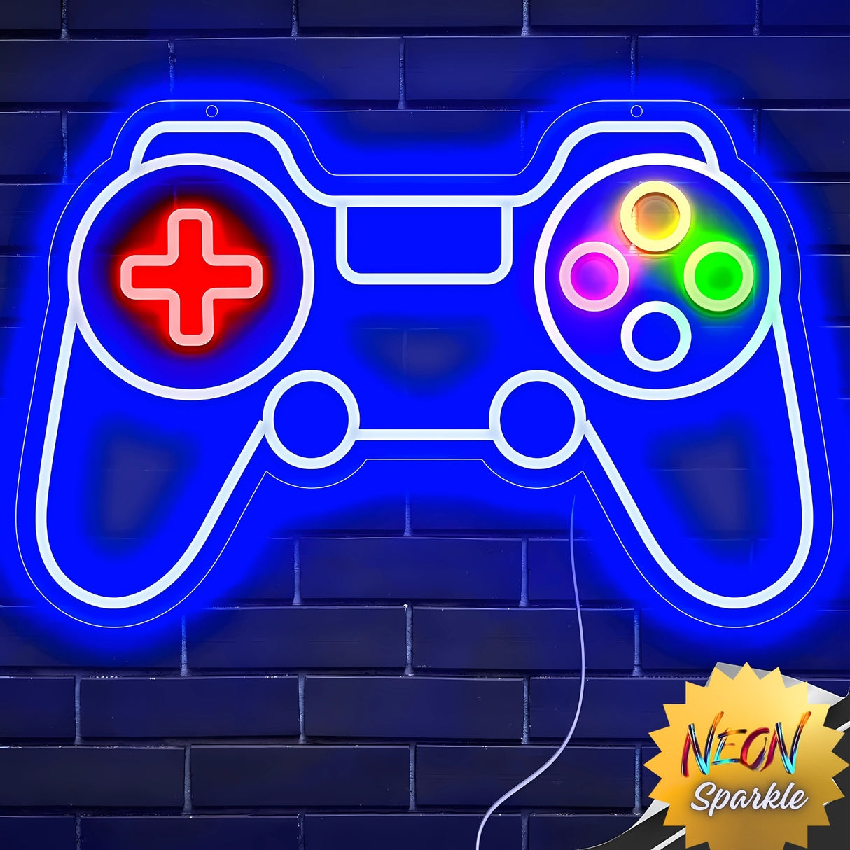 Gaming Console Neon Sign - LED Wall Decor for Gamers by Neon Sparkle