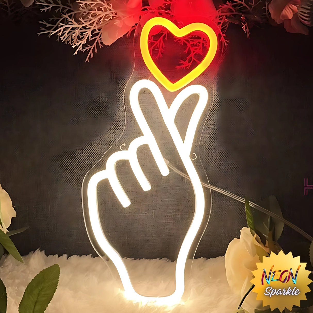 Love Neon Sign - Romantic LED Wall Light by Neon Sparkle