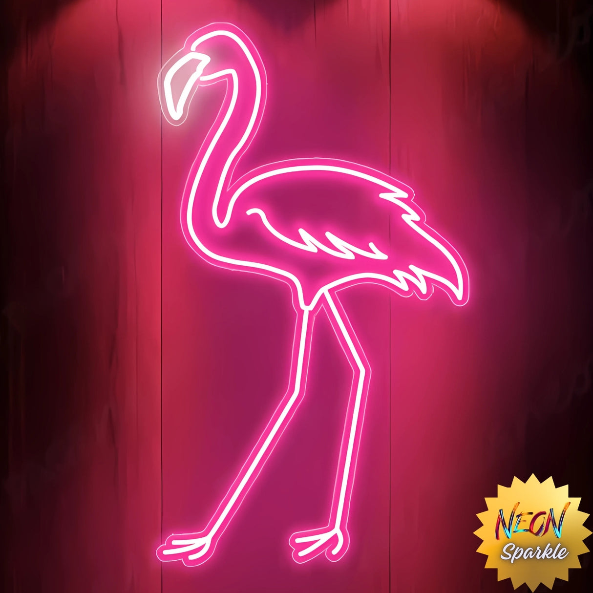 Flamingo Neon Sign - Tropical LED Wall Light by Neon Sparkle