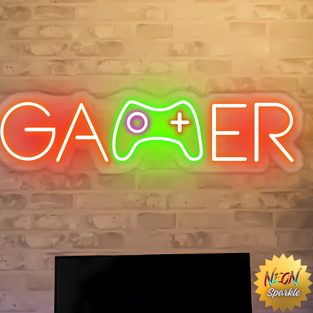 GAMER Neon Sign - Small LED Gaming Room Light by Neon Sparkle