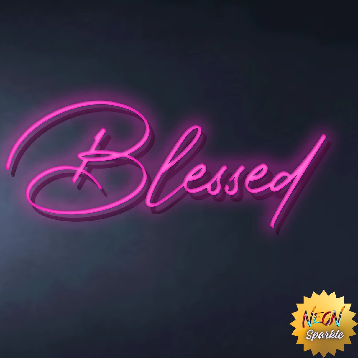 Blessed Neon Sign - LED Wall Decor Light by Neon Sparkle