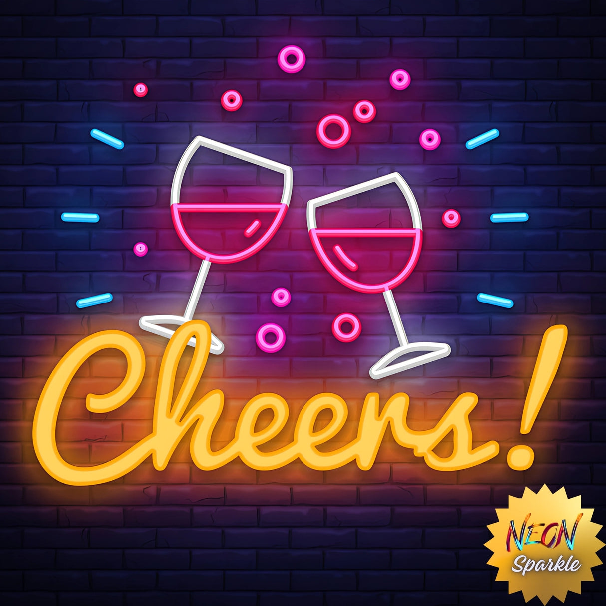 Cheers Neon Sign - Party & Bar LED Wall Light by Neon Sparkle