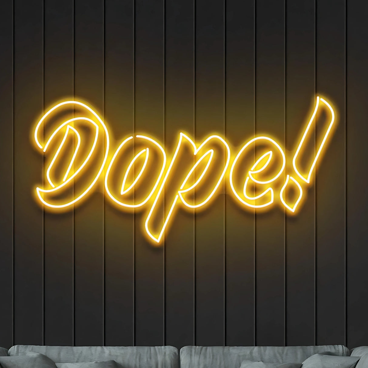 Dope Neon Sign - Cool LED Wall Light for Room Decor by Neon Sparkle