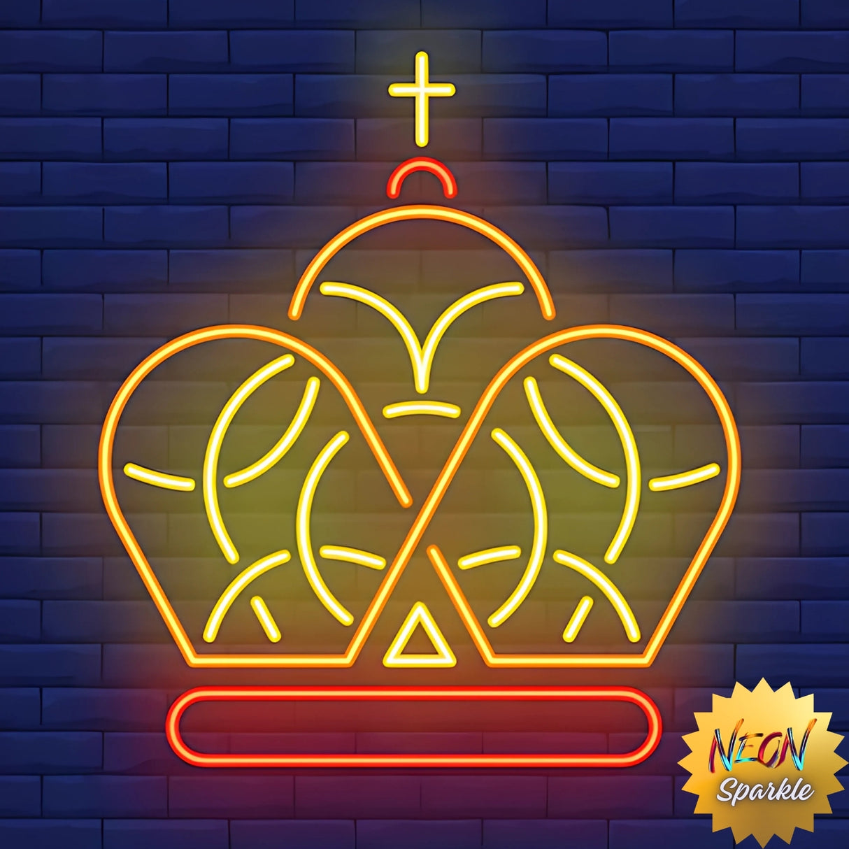 Crown Neon Sign - Royal LED Wall Light D?or by Neon Sparkle