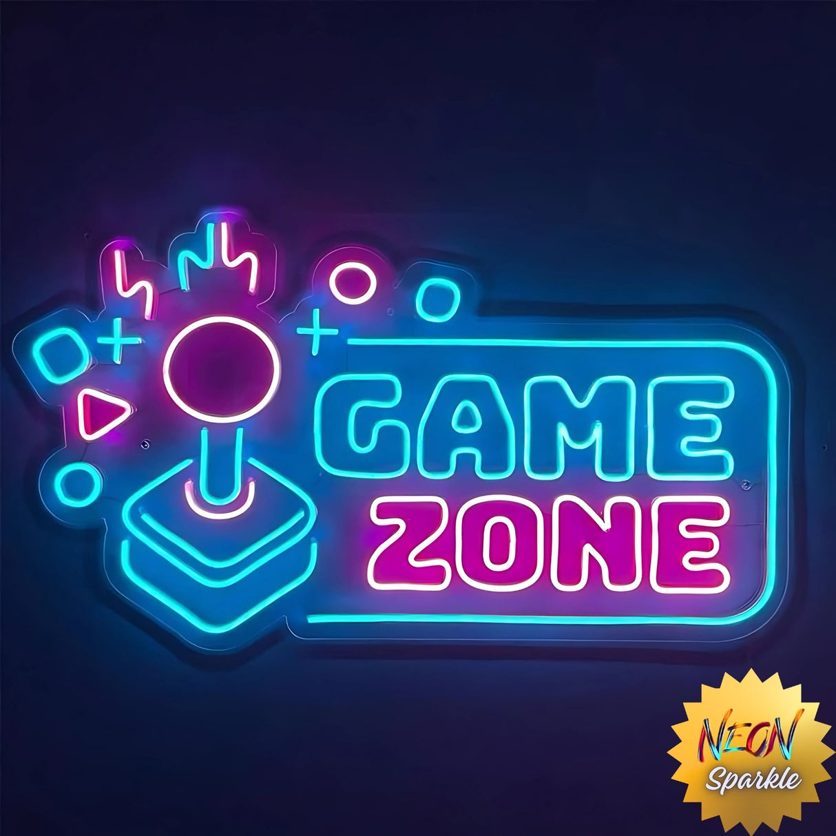 Game Zone Neon Sign - LED Gamer Room Wall Light by Neon Sparkle