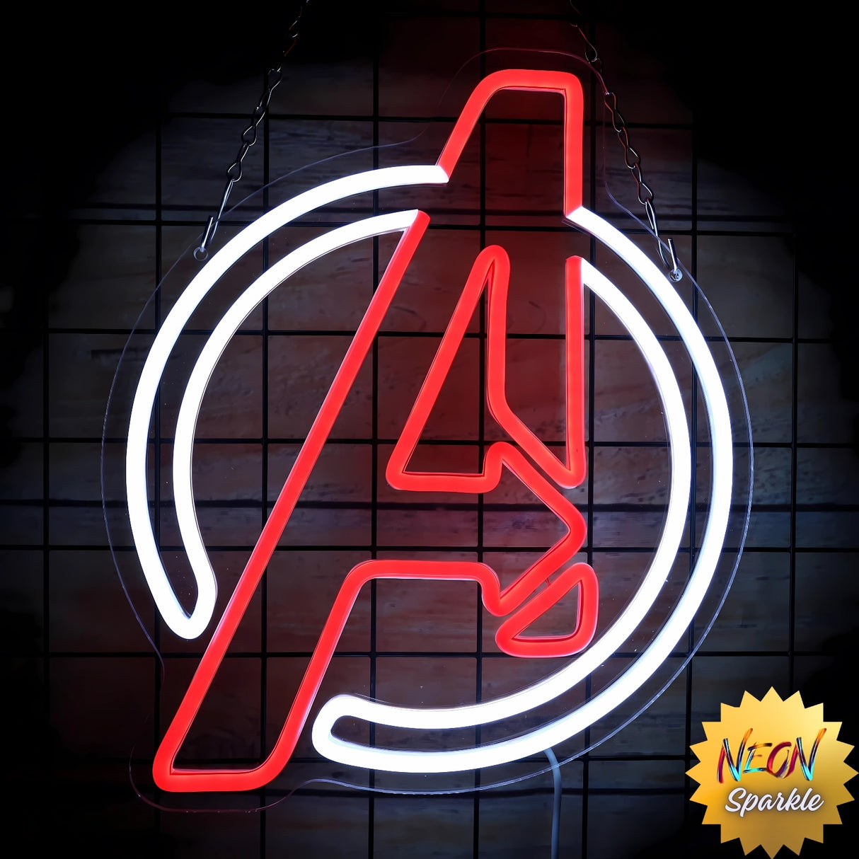 Avenger Neon Sign - LED Wall Light for Superhero Fans by Neon Sparkle