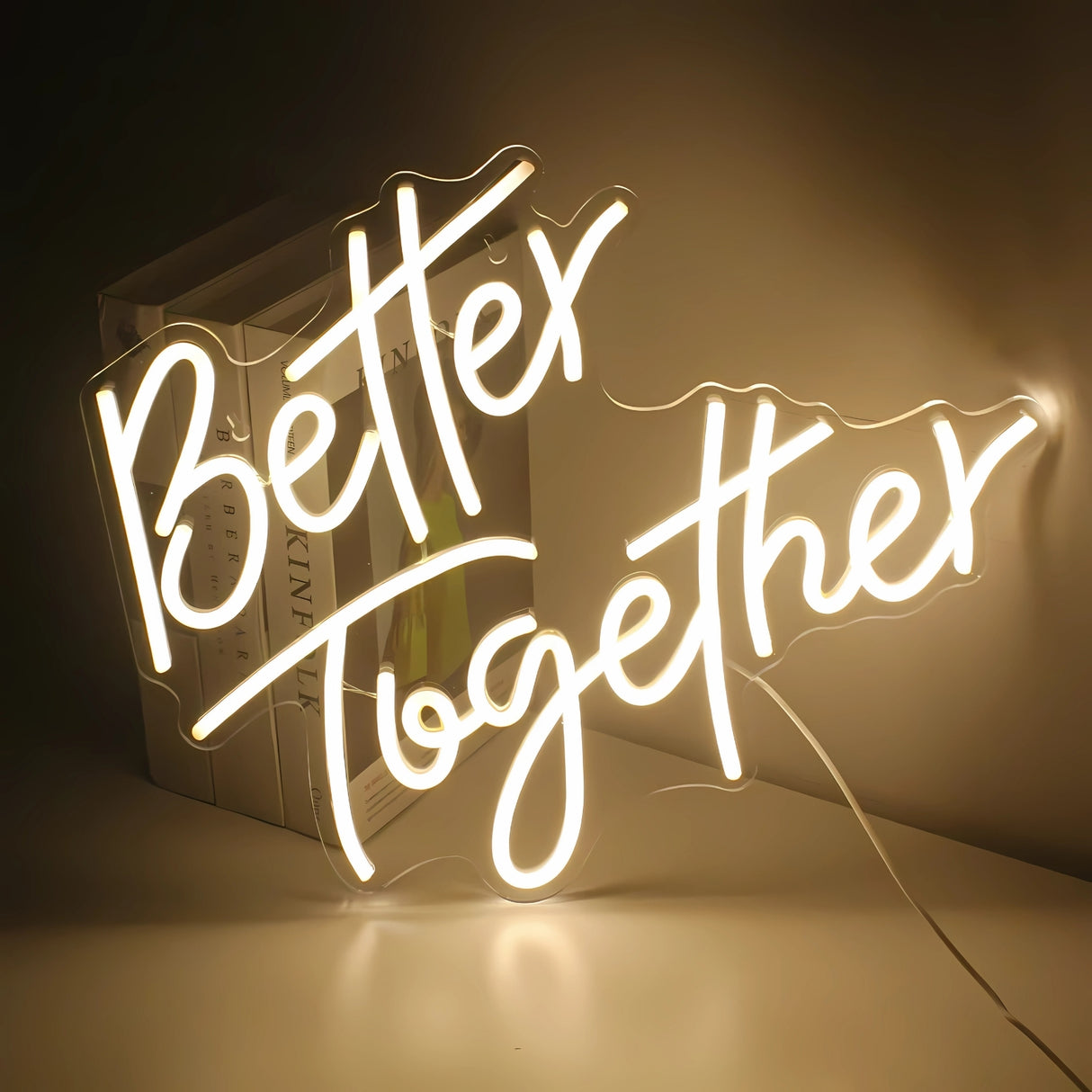 Better Together Neon Sign - LED Wall Light for Couples Decor by Neon Sparkle