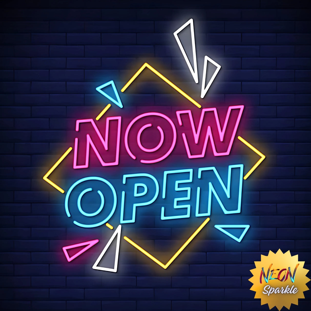 Now Open Neon Sign - Bright LED Business Display Sign by Neon Sparkle