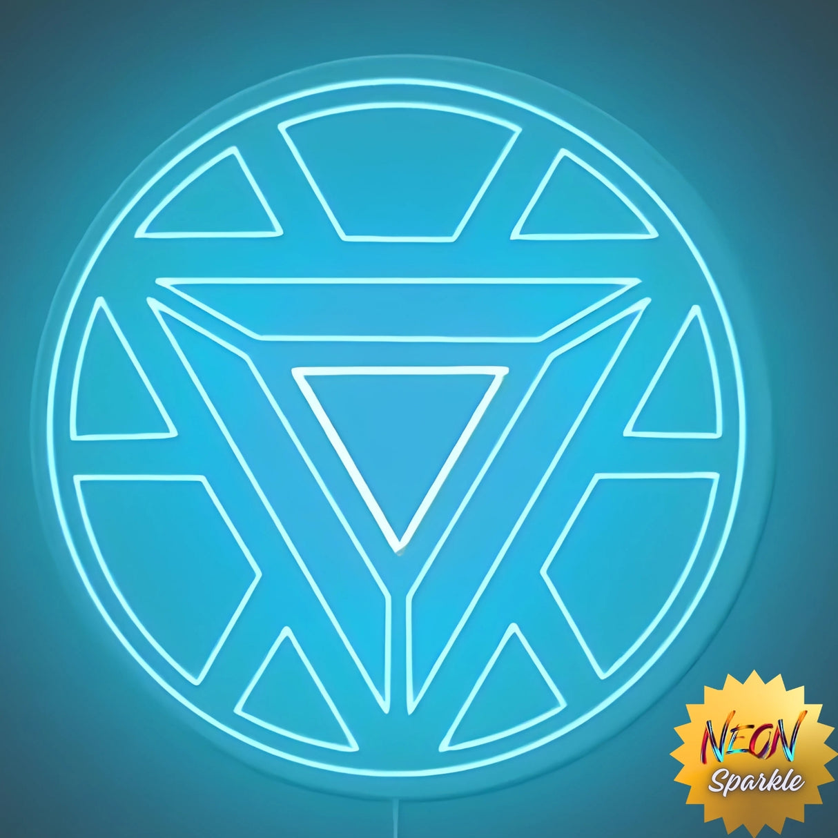 Arc Reactor Neon Sign - LED Wall Light for Marvel Fans by Neon Sparkle