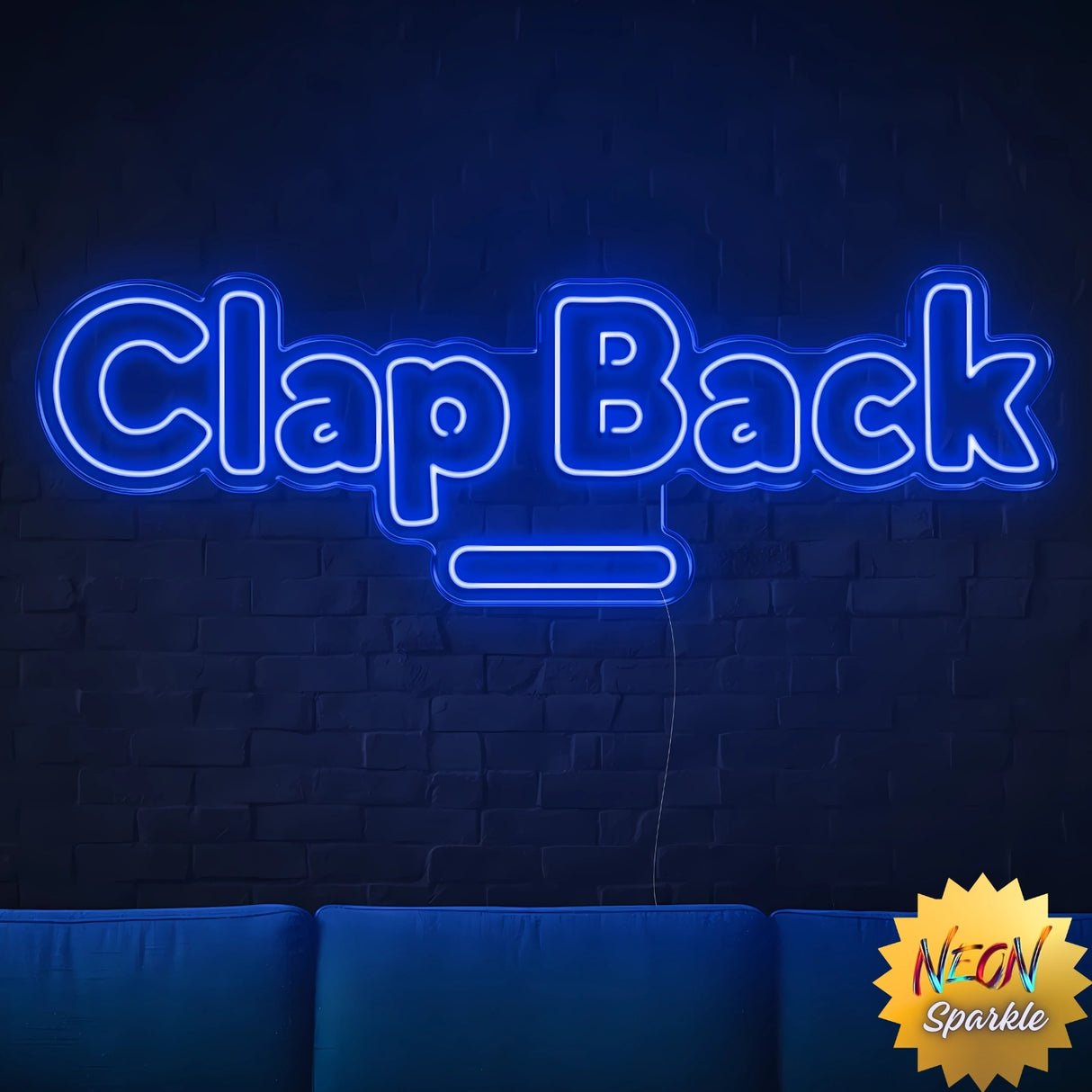 Clap Neon Sign - LED Wall Light for Studios or Events by Neon Sparkle