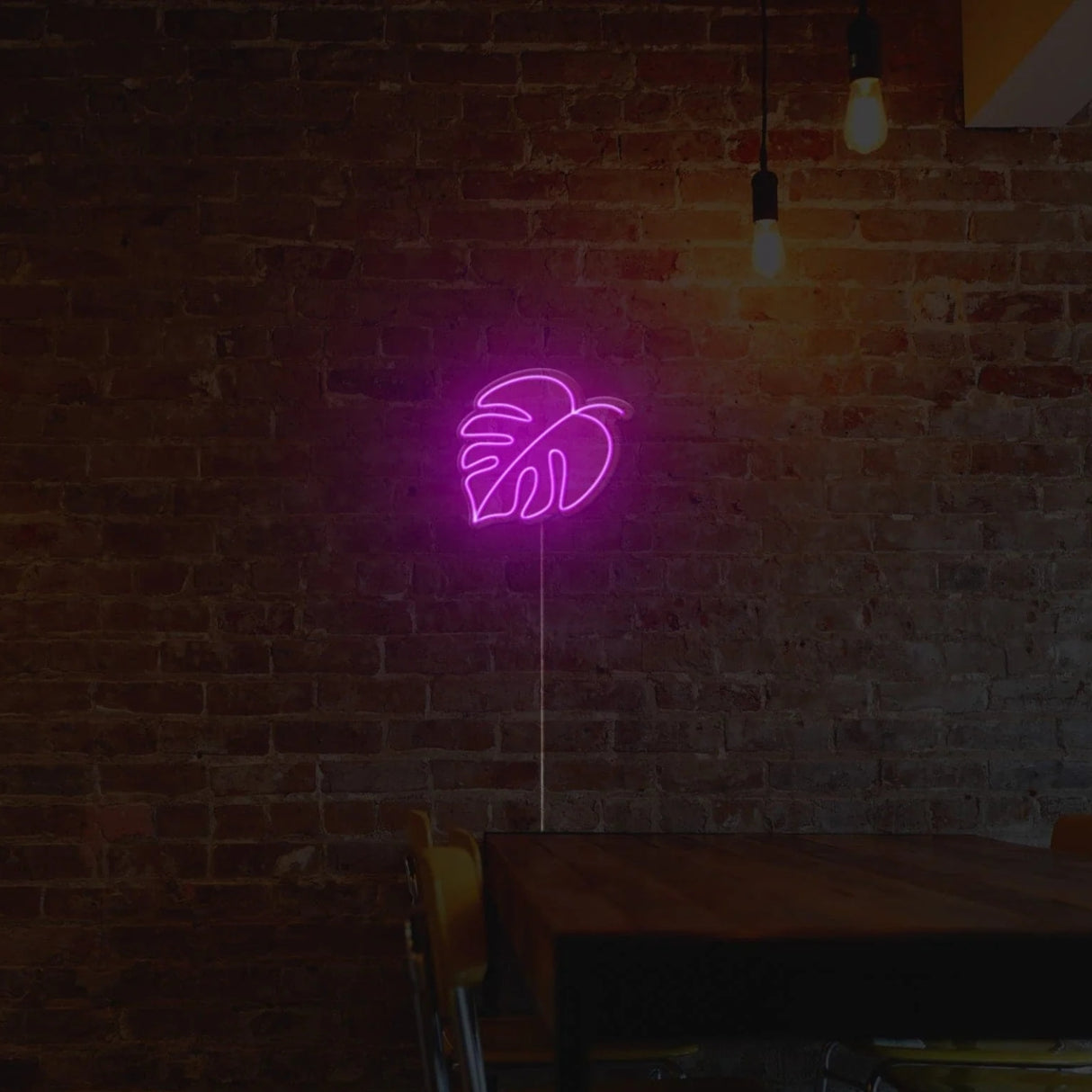Monstera Leaf Neon Sign