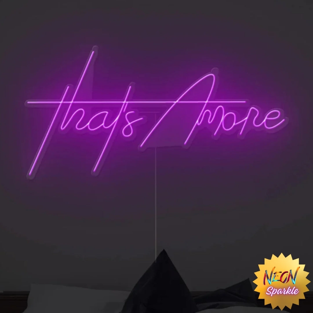 That's Amore Neon Sign - Charming LED Decor by Neon Sparkle