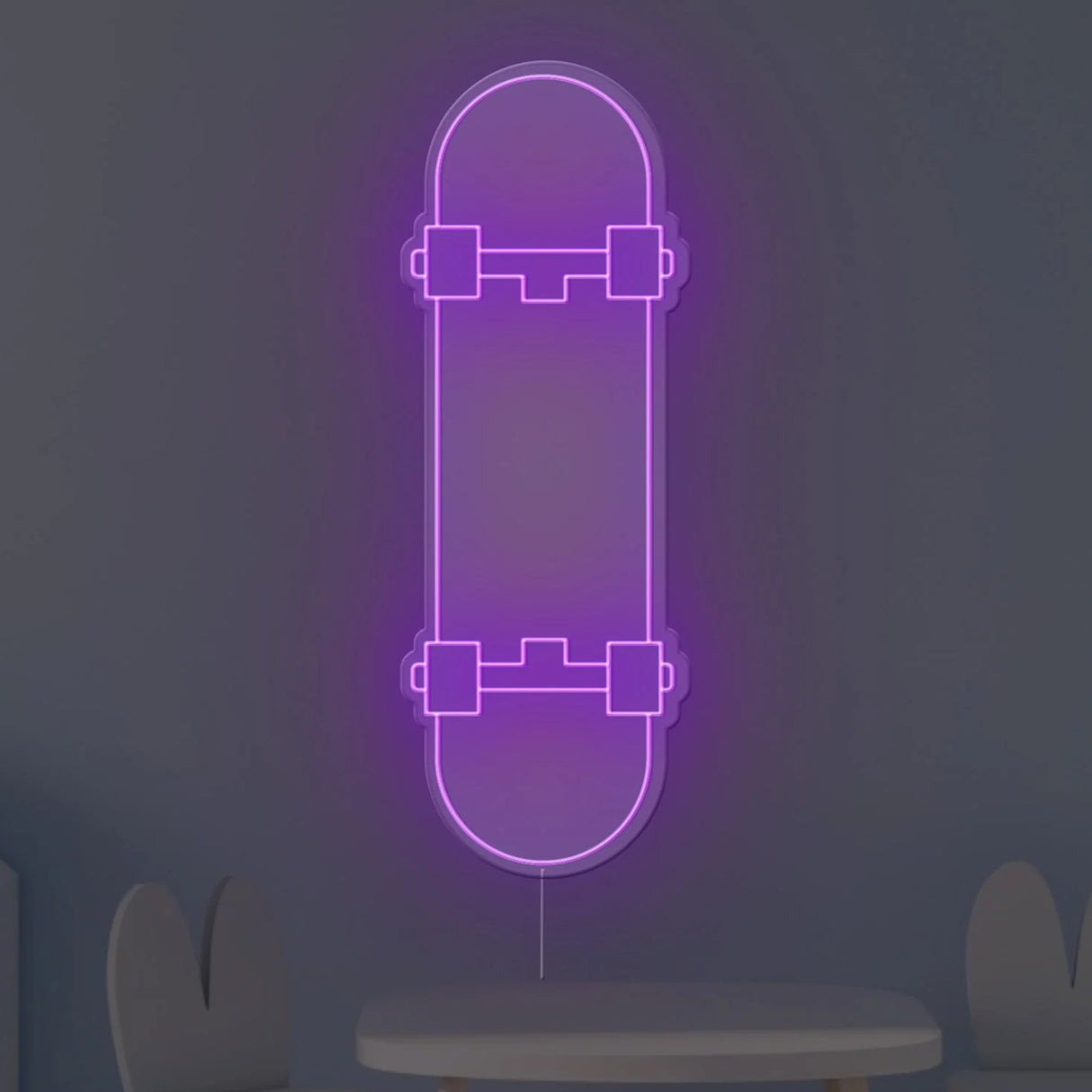 Skate Board Neon Sign