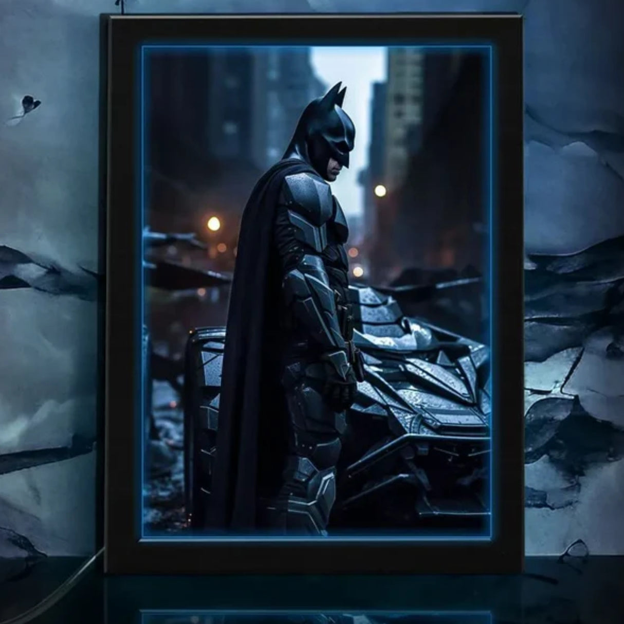 Batman Dark Knight - Neon Poster Frame
