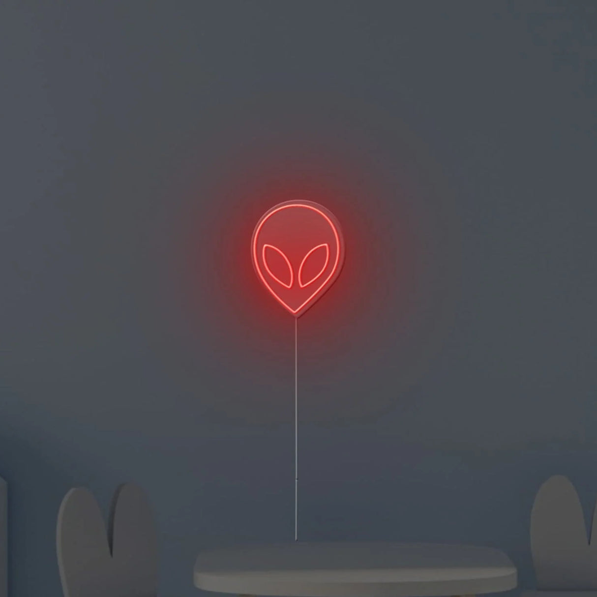 Alien Face Neon Sign