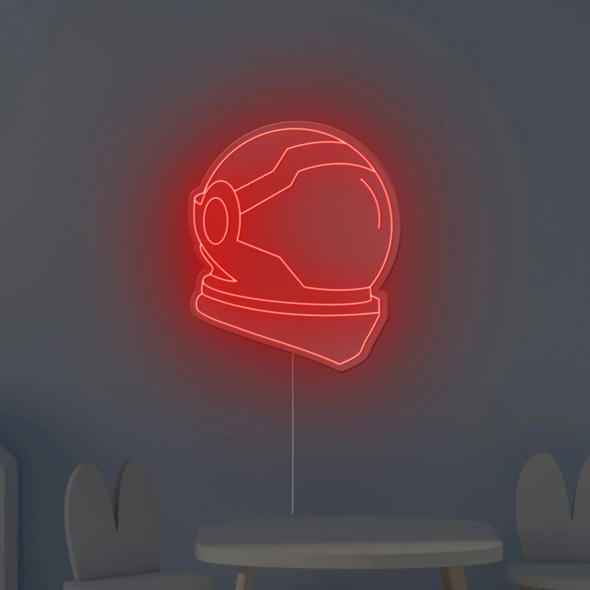 Space Helmet Neon Sign