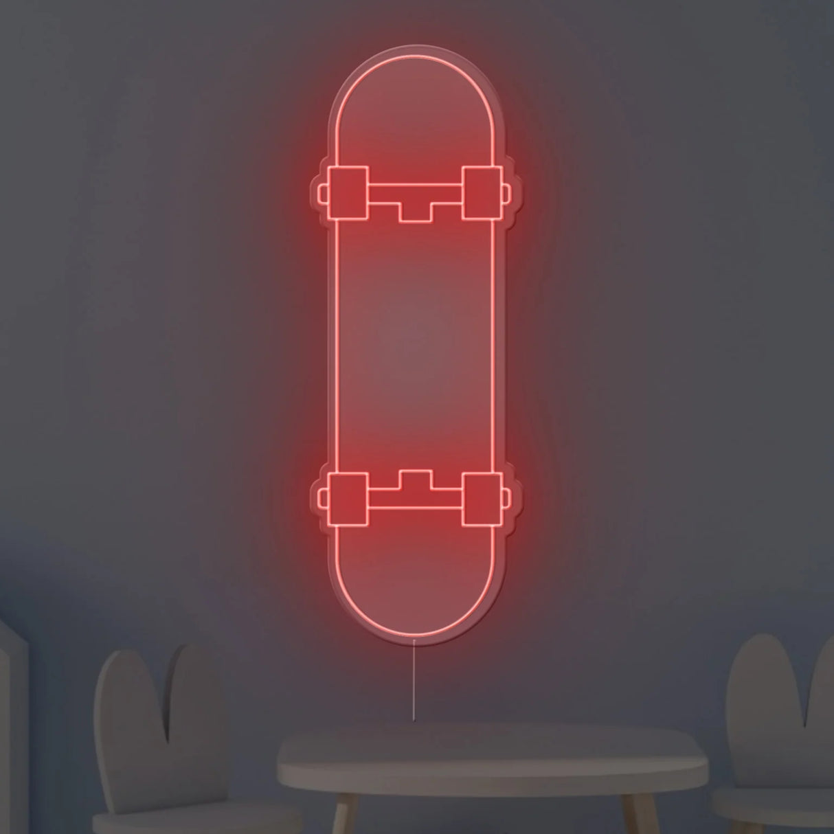 Skate Board Neon Sign