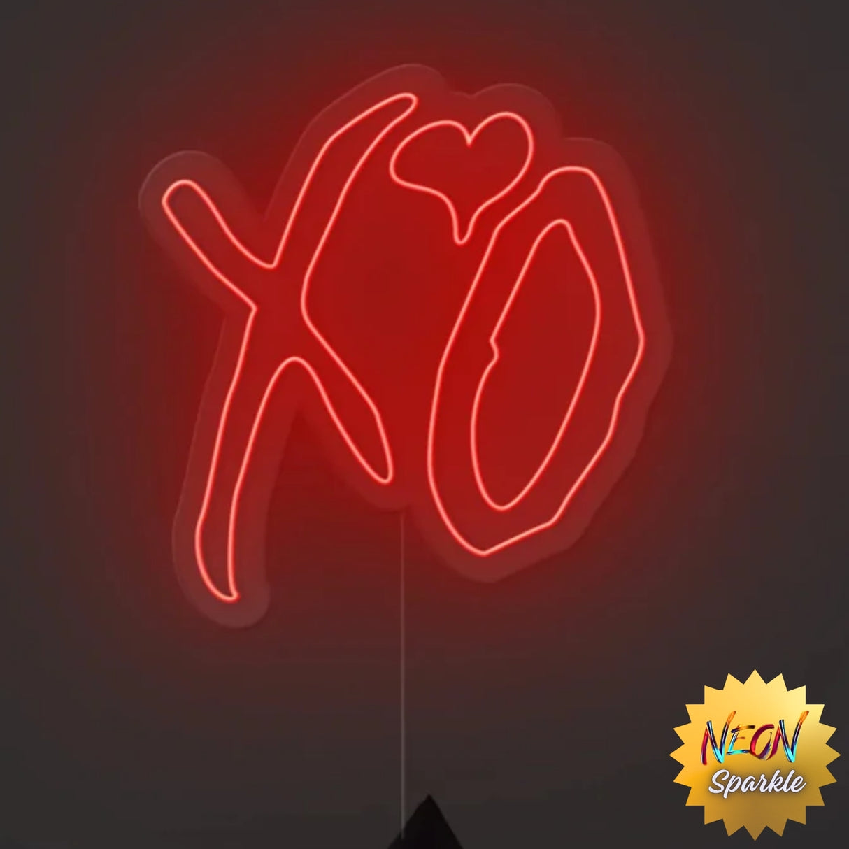 XO Neon Sign – Romantic LED Wall Light Decor by Neon Sparkle