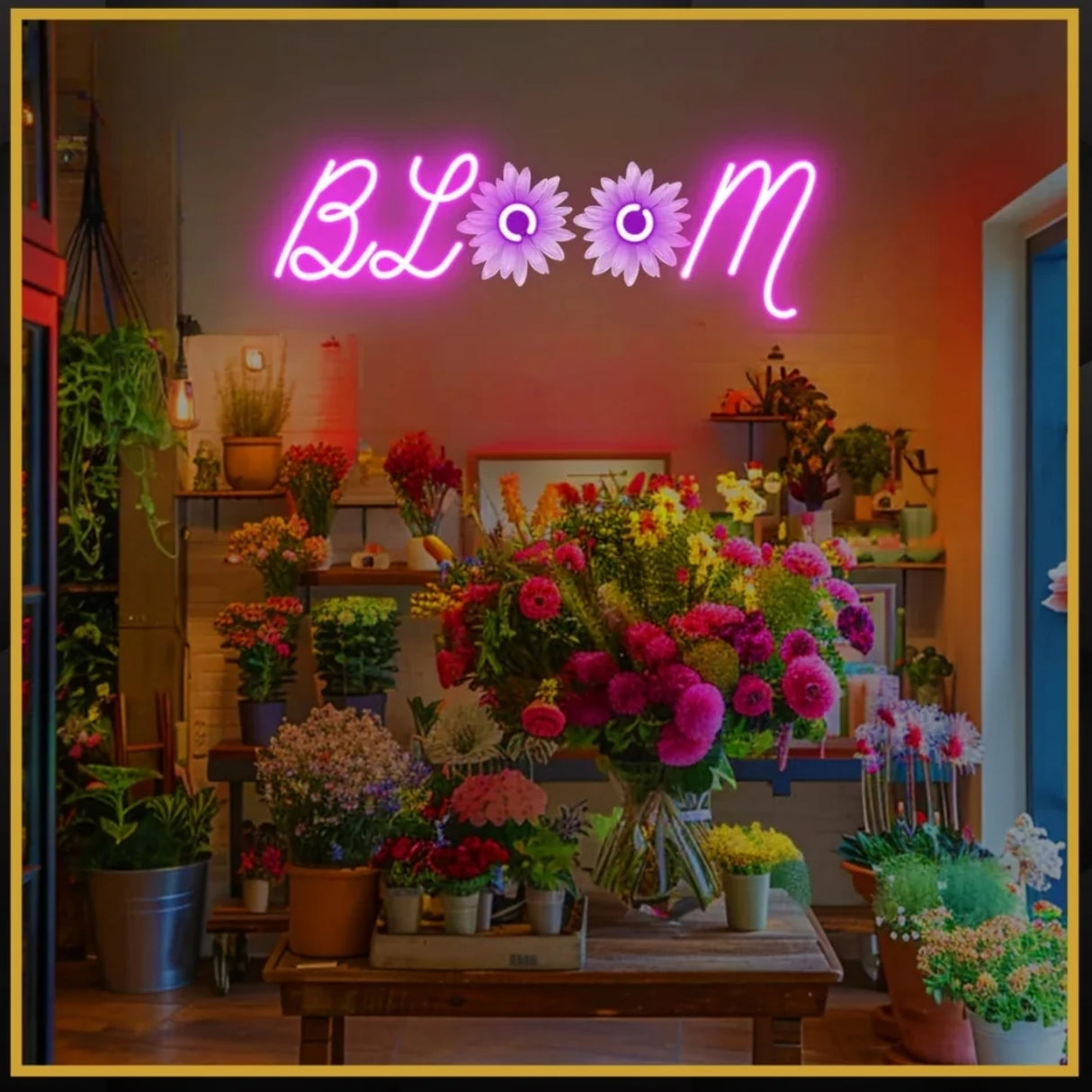 Bloom UV Neon Sign