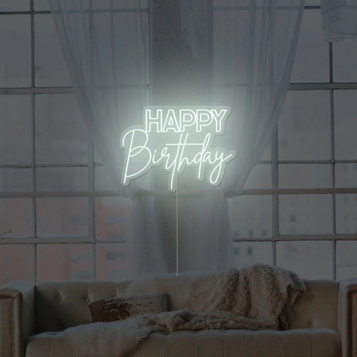 Happy Birthday Neon Sign