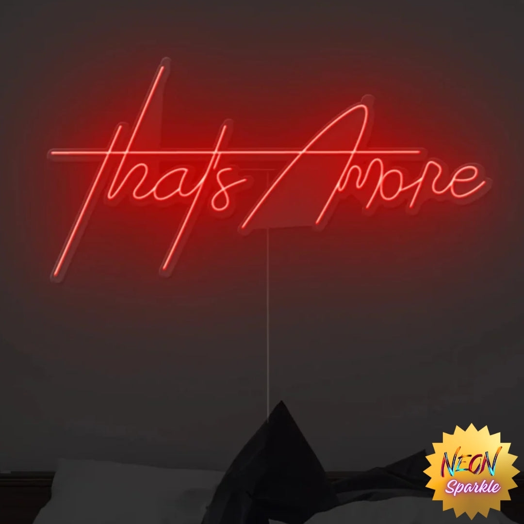 That's Amore Neon Sign - Charming LED Decor by Neon Sparkle