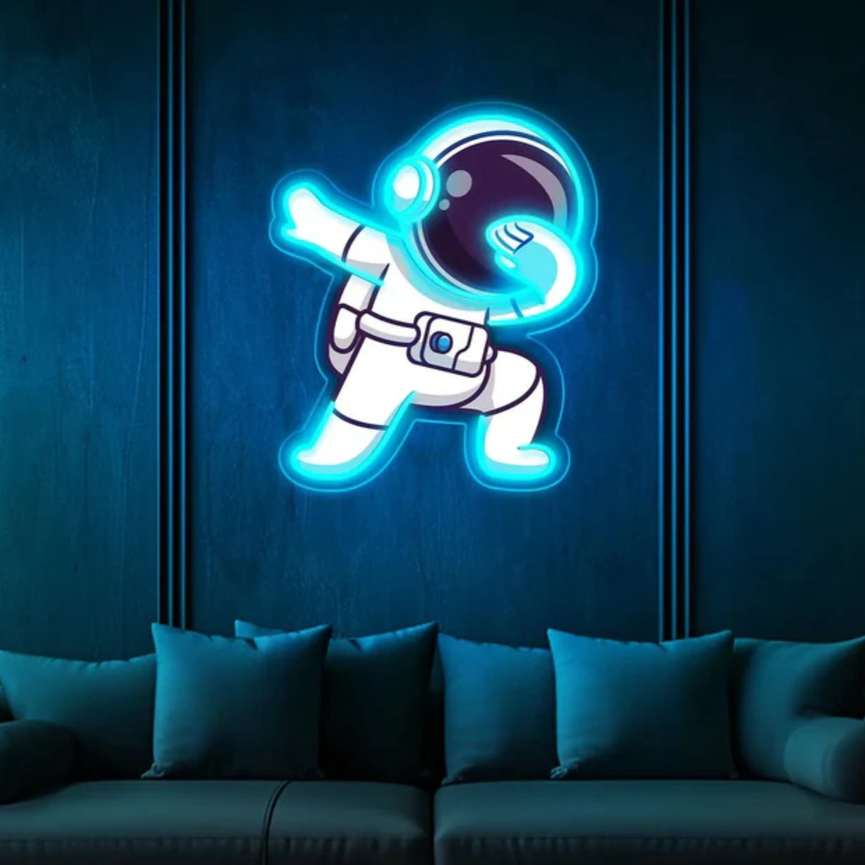 Astronaut Dab UV Neon Sign - Bring Space Vibes to Your Space!