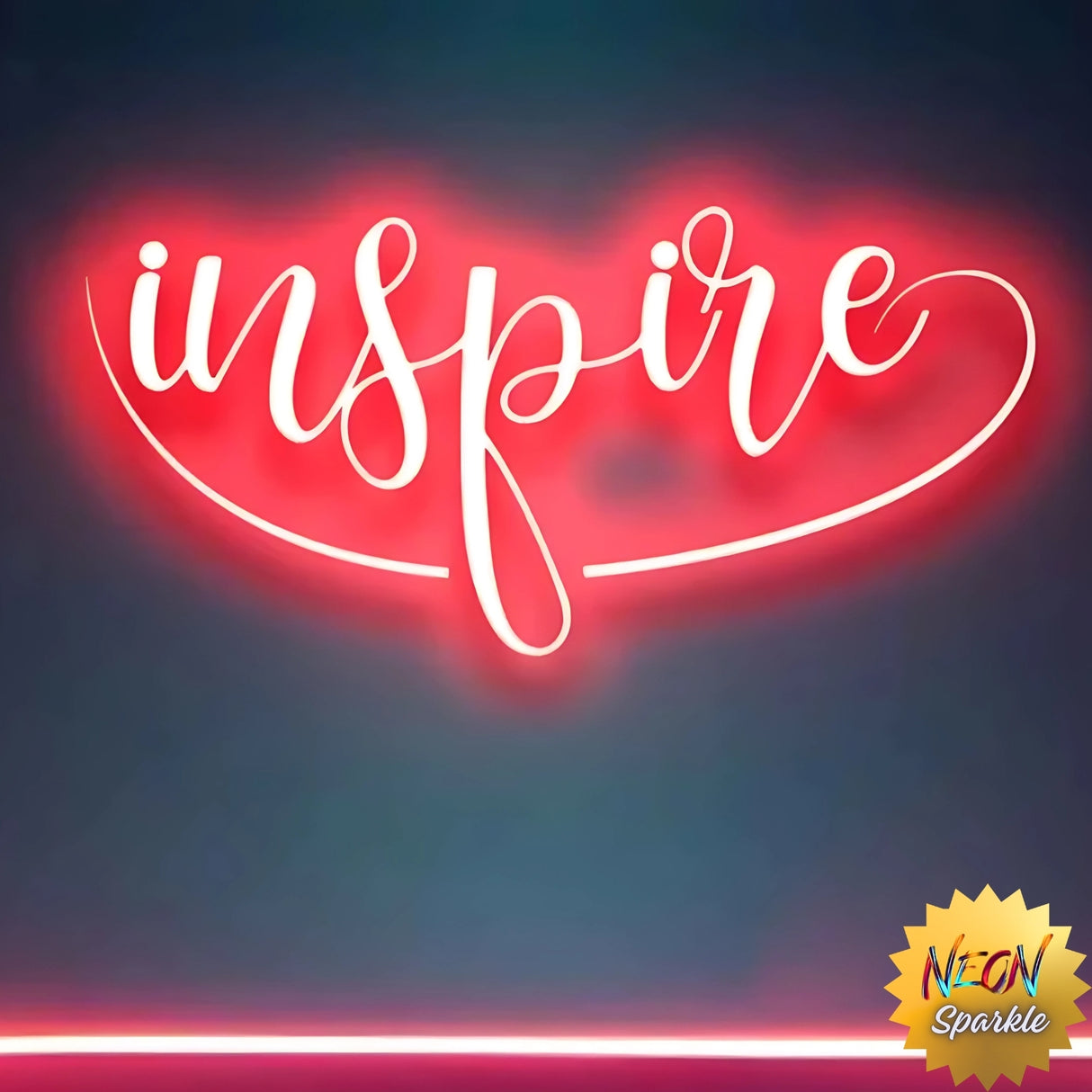 Inspire Neon Sign – Motivational LED Wall Light by Neon Sparkle