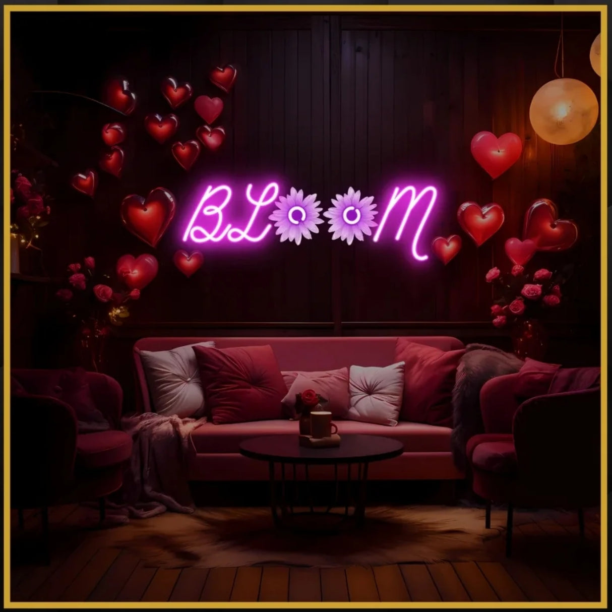 Bloom UV Neon Sign