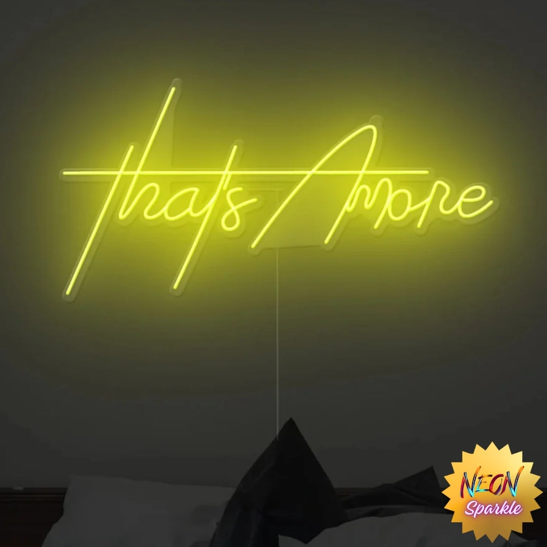 That's Amore Neon Sign - Charming LED Decor by Neon Sparkle