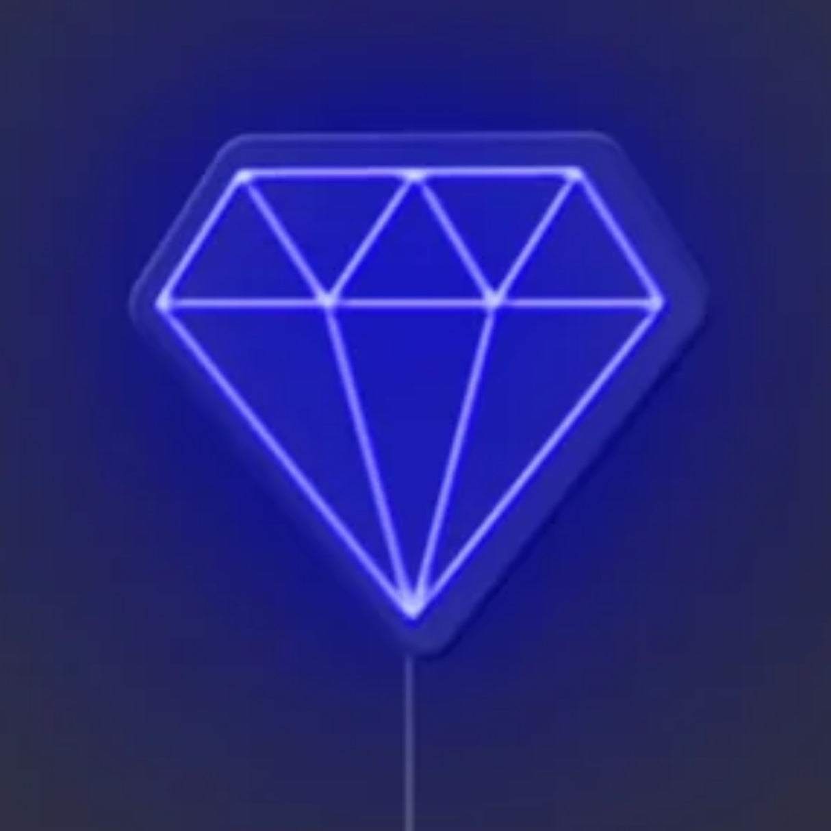 Diamond Neon Sign – Elegant LED Wall Decor Light by Neon Sparkle