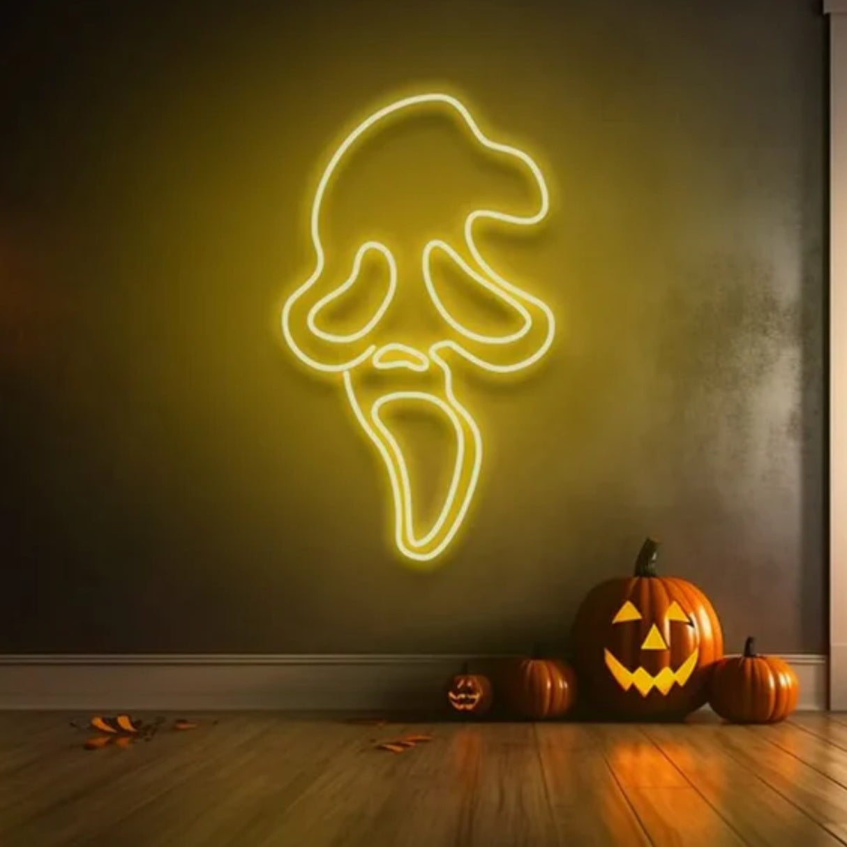 Skull Horror Neon Sign - Scary Neon Lights