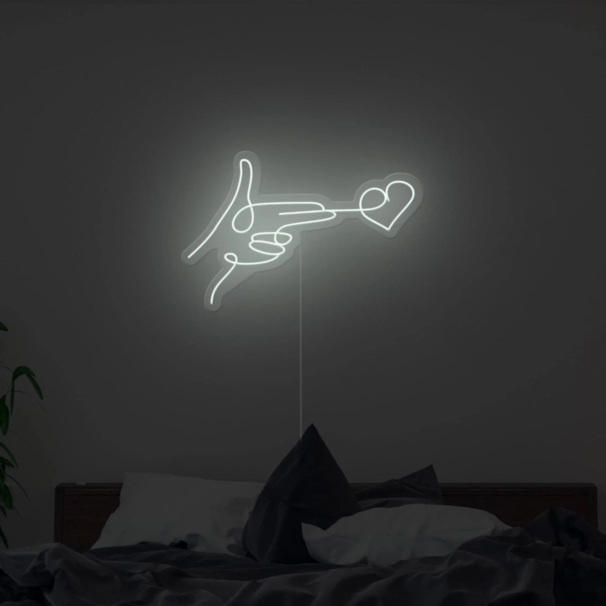 Hand Shoot Neon Sign