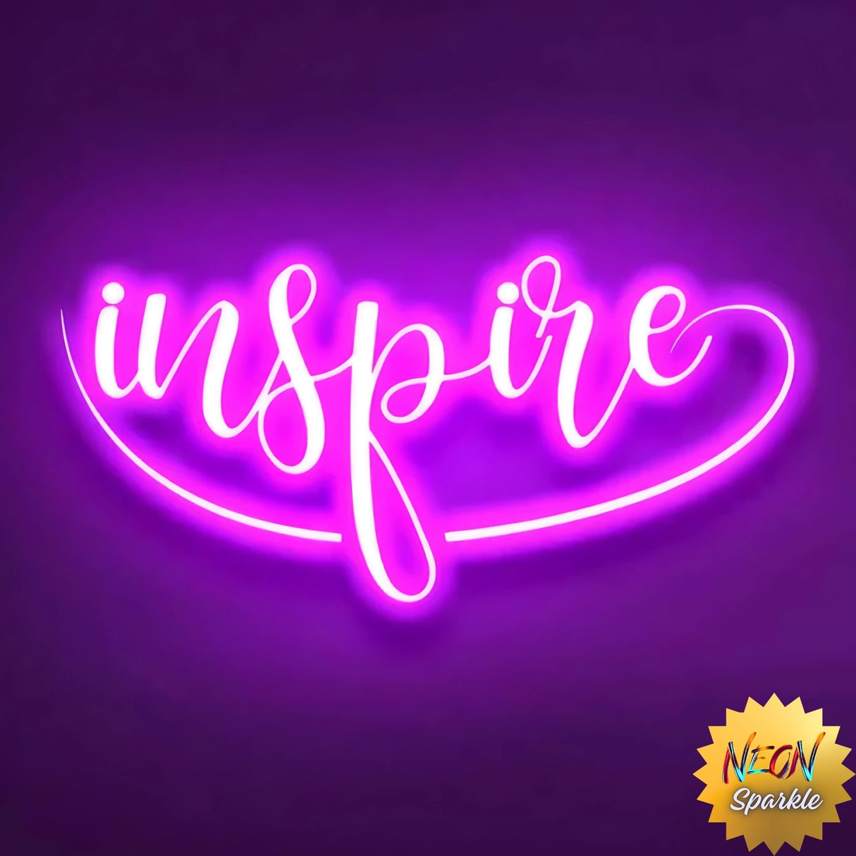 Inspire Neon Sign – Motivational LED Wall Light by Neon Sparkle
