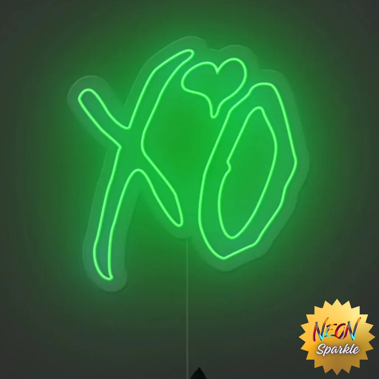 XO Neon Sign – Romantic LED Wall Light Decor by Neon Sparkle