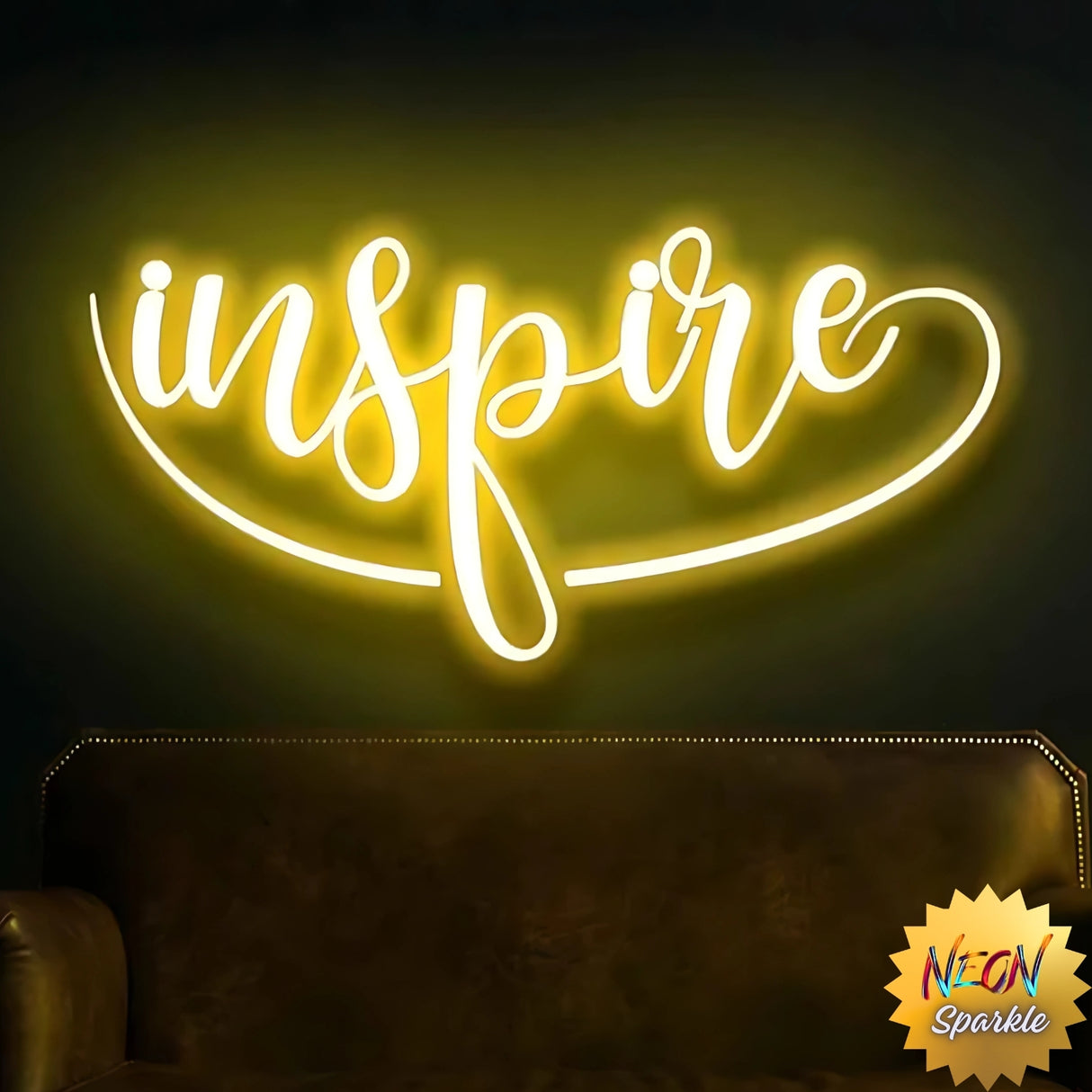 Inspire Neon Sign – Motivational LED Wall Light by Neon Sparkle