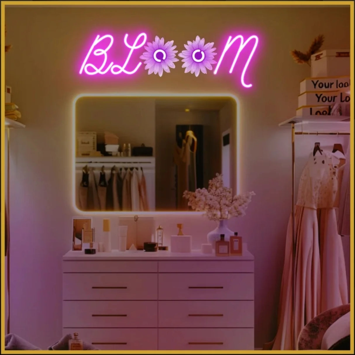 Bloom UV Neon Sign