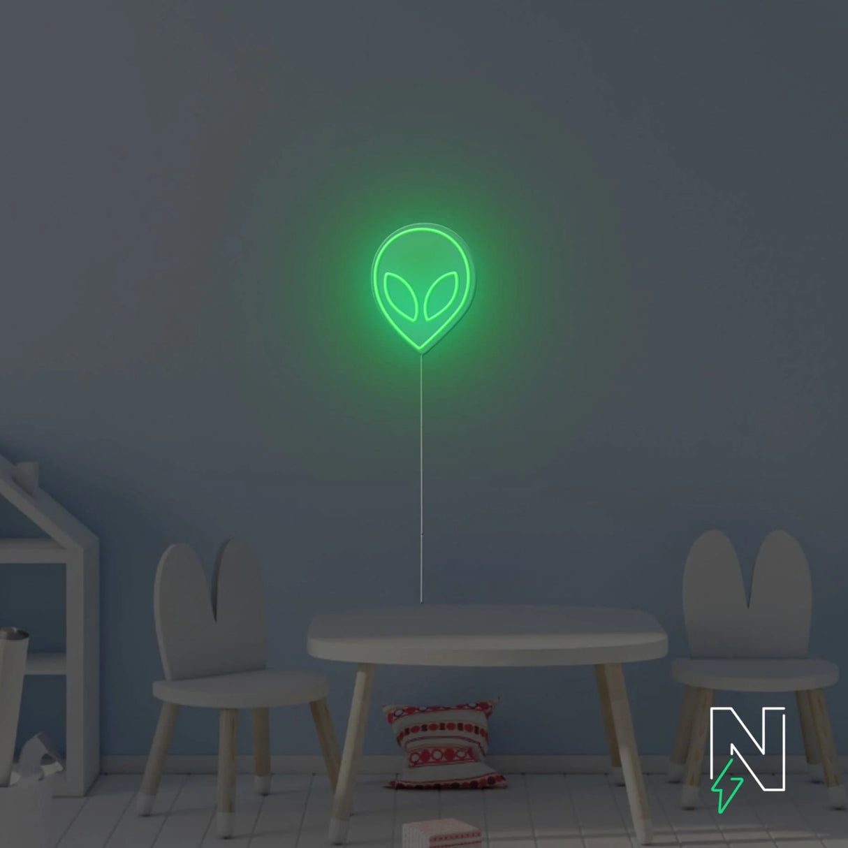 Alien Face Neon Sign