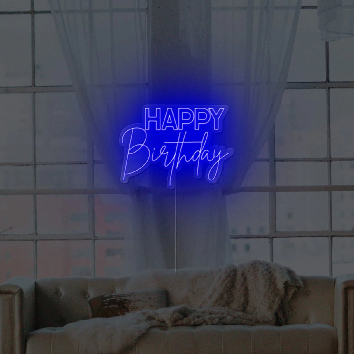 Happy Birthday Neon Sign